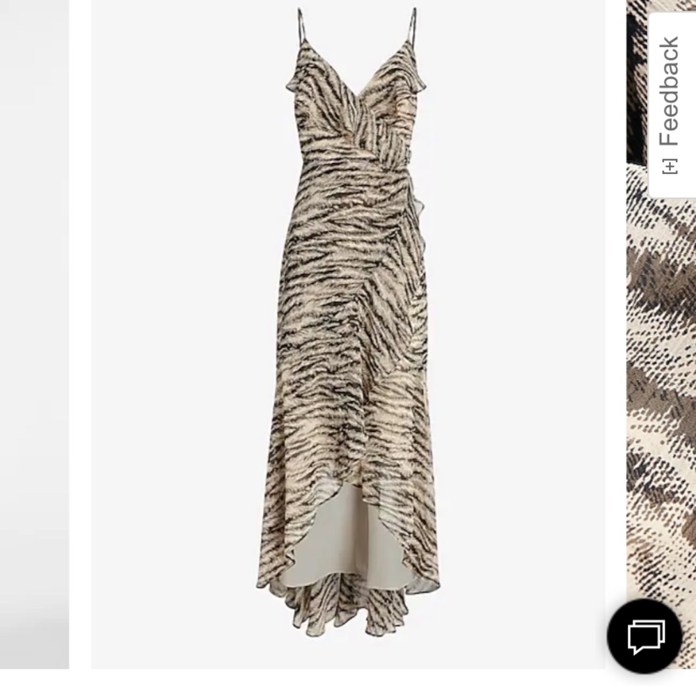 Zebra print dress EXPRESS